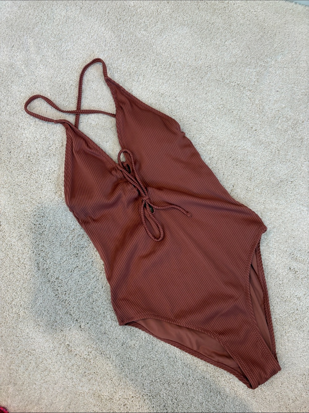 Ribbed One-Piece Swimsuit